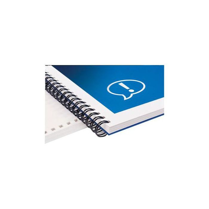 Spirali metalliche a 21 anelli GBC 12 mm 100 fogli bianco IB165382 (conf.100) main product photo