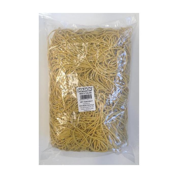Elastico Gomma Giallo diam. 60 Sacco Da 1Kg Markin main product photo