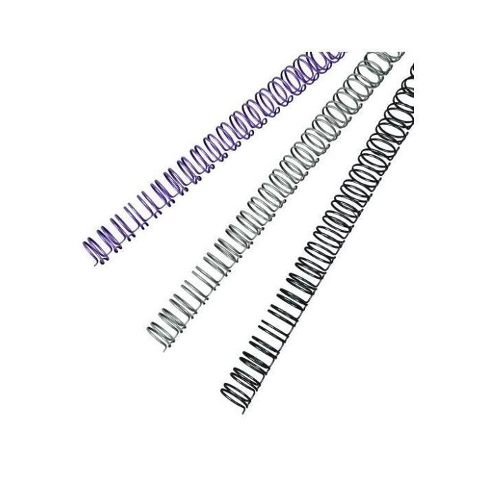 Spirali metalliche a 21 anelli GBC 14 mm 130 fogli bianco IB165481 (conf.100) main product photo