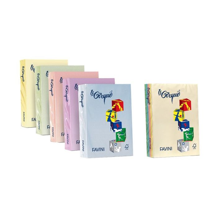 Carta LECIRQUE A3 80gr 500fg celeste pastello 101 FAVINI main product photo