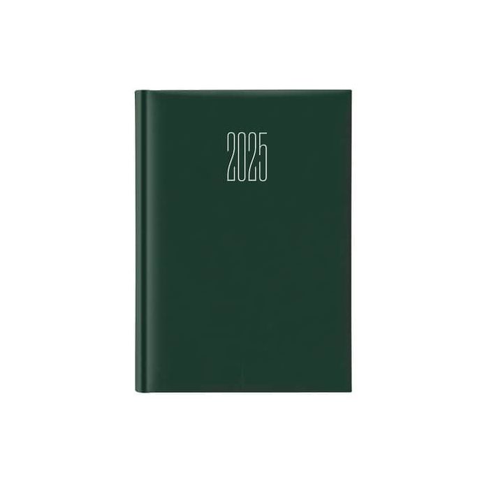 Agenda 2025 Giornaliera S/D abbinati 17x24 cm Gommato verde 25-647B00404C main product photo