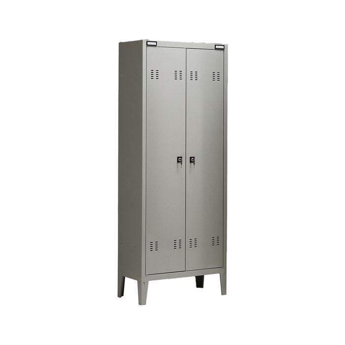 TECNICAL 2 ARMADIO SPOGLIATOIO METALLO a 2 POSTI 70x35cm H180cm GRIGIO main product photo
