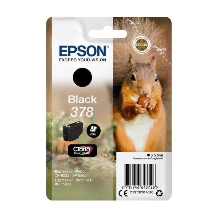 EPSON CART.NERO PHOTO 378 SCOIATTOLO main product photo