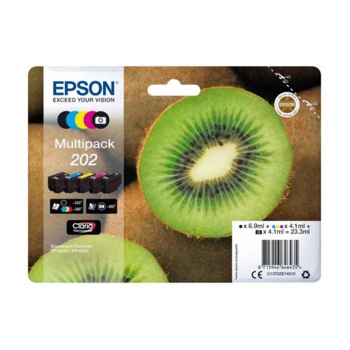 EPSON MULTIPACK 5-COLOURS 202 CLARIA main product photo
