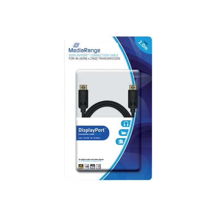 Cavo di collegamento Media Range DisplayPort contatti dorati 10 Gbit/s MRCS159 main product photo