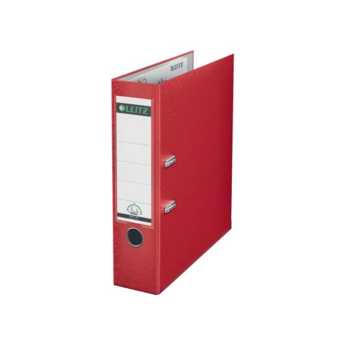 Registratore senza custodia Leitz 180° commerciale dorso 8 cm cartone rivestito in polipropilene rosso - 10105025 main product photo