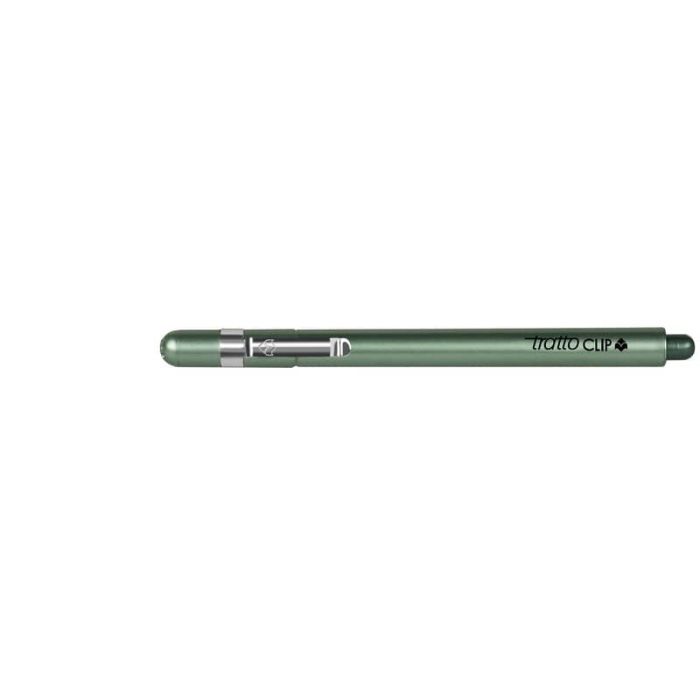 Penna a punta sintetica TRATTO Clip 0,8 mm verde 803804 main product photo
