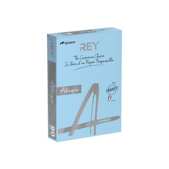 Carta colorata A4 International Paper Rey Adagio 80 g/m² blu tenue 48 - Risma da 500 fogli - ADAGI080X623 main product photo