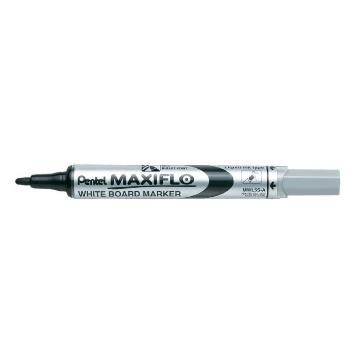Marcatore per lavagne bianche Pentel MAXIFLO punta conica 4,0 mm nero MWL5S-A main product photo