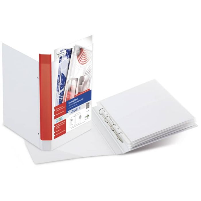 Raccoglitore Sei Rota Stelvio - 4 anelli a D 25 mm - A3 30x42 cm - dorso 4 cm - bianco - 36415001 main product photo