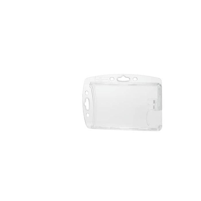 Portabadge rigido DURABLE DUO acrilico trasparente per 2 tessere magnetiche e pass 85x54 mm conf. 10 - 892419 main product photo