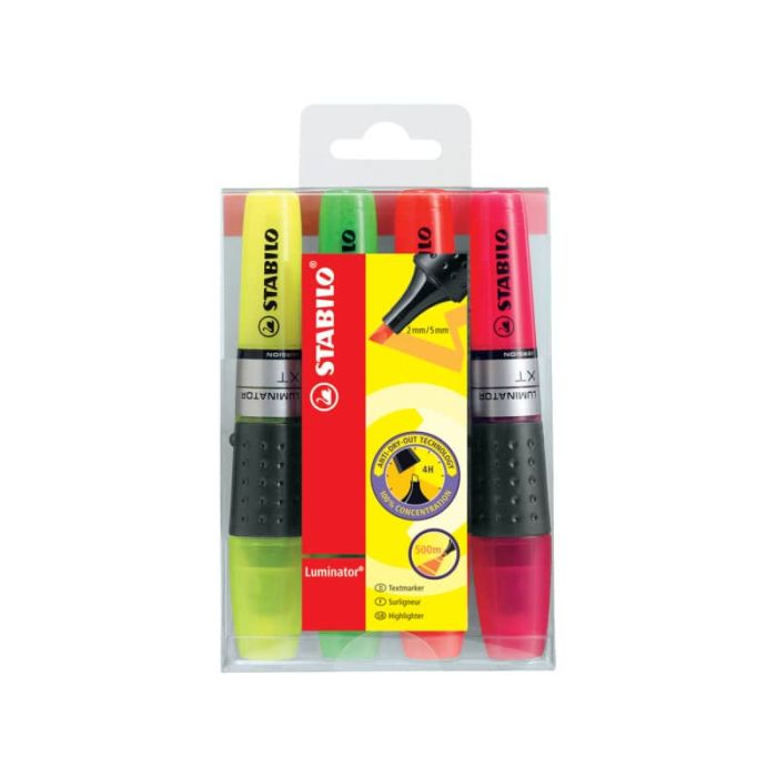Evidenziatori Stabilo Luminator 2-5 mm assortiti astuccio da 4 - 71/4 main product photo