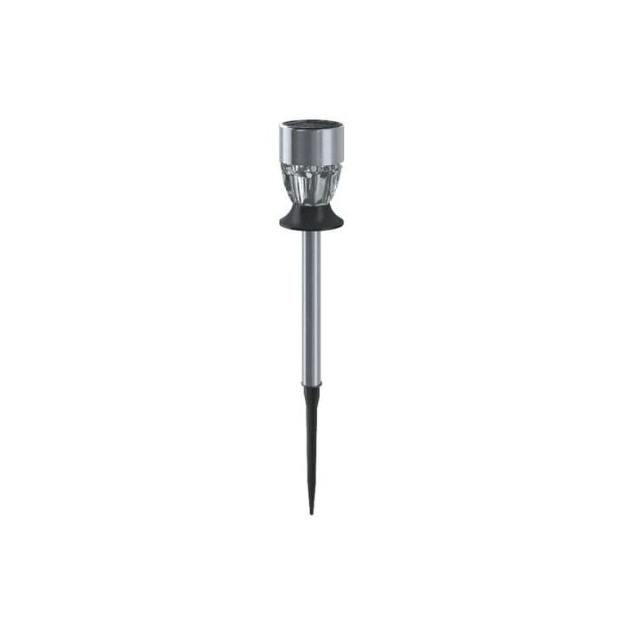 Lampioncino LED in acciaio con pannello solare e sensore crepuscolare Aigostar luce RGB - chiodo - B10201J9O main product photo