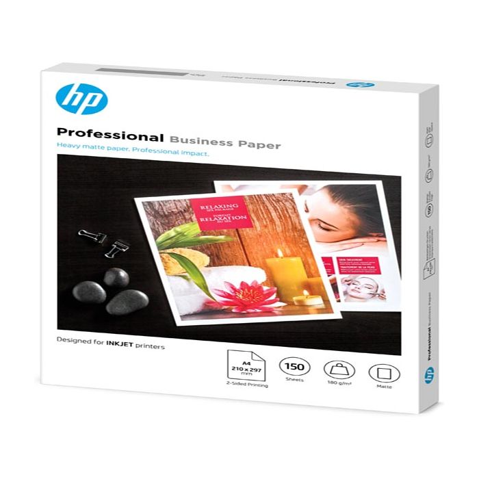 Hp - Confezione da 150 fogli carta per getto d'inchiostro HP originale opaca professionale A4 - 7MV79A main product photo