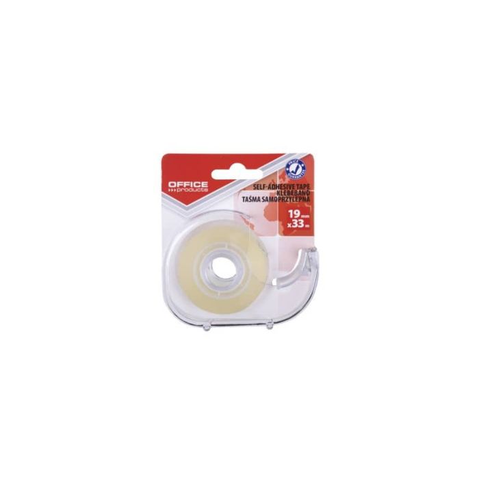 Nastro adesivo 19 mm x 33 m con dispenser Office Products trasparente lucido - 18221931-90 main product photo