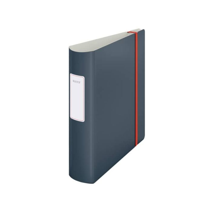 Registratore Leitz Cosy Active con meccanismo a leva 180° - A4 - dorso 8,2 cm - grigio velluto - 10380089 main product photo