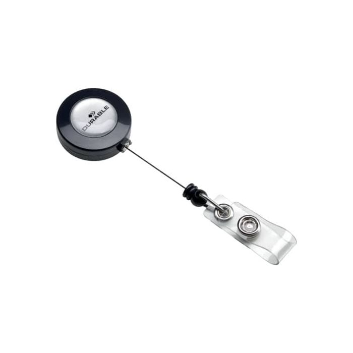 Accessori per portanomi e portabadge DURABLE chiocciole YO-YO rotonda in plastica conf. 10 - 815258 main product photo
