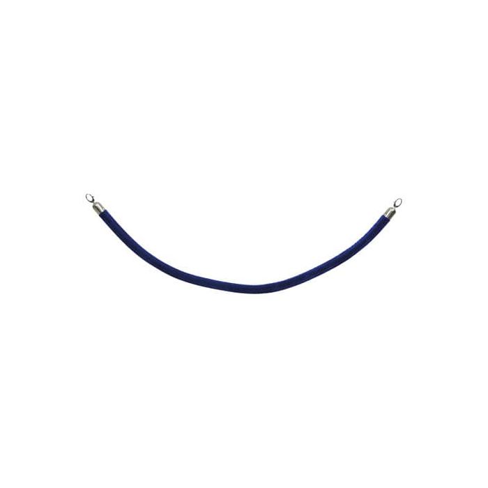 Cordone in velluto Securit con finiture in cromo 1,5 m blu RS-CLRP-CHBU main product photo