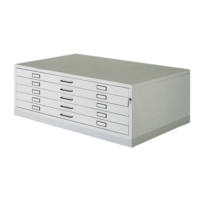 Cassettiera in metallo orizzontale a 5 cassetti bianco Tecnostyl 113x79,5x55 cm A1/5 main product photo