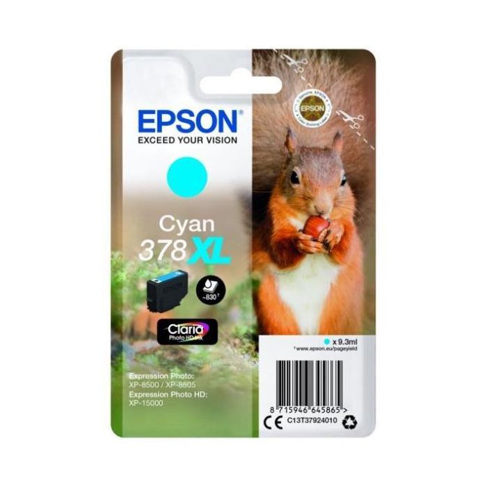 EPSON CART.CIANO SCOIATTOLO 378XL main product photo