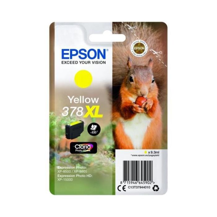 EPSON CART.GIALLO SCOIATTOLO 378XL main product photo