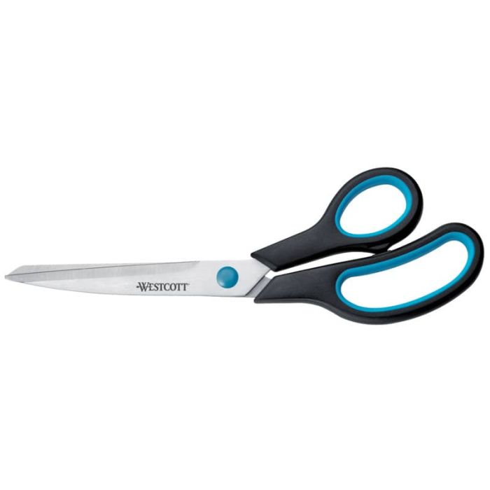 Forbici Westcott Soft Grip Easy Grip asimmetriche blu/nero lama 24,5 cm E-30293 00 main product photo