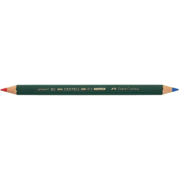 Matita bicolore Faber-Castell CASTELL Color 873 rossa e blu 117500 main product photo