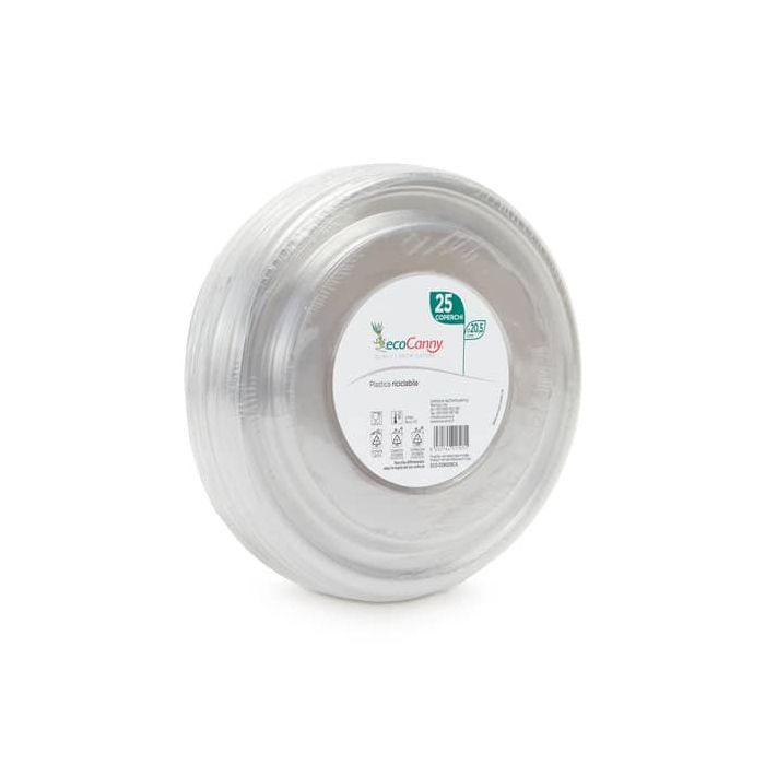 Coperchio per Ciotola ecoCanny Take Away ECO-205CA bianco Ø205 mm conf. 25 pz - ECOCOP205CA main product photo