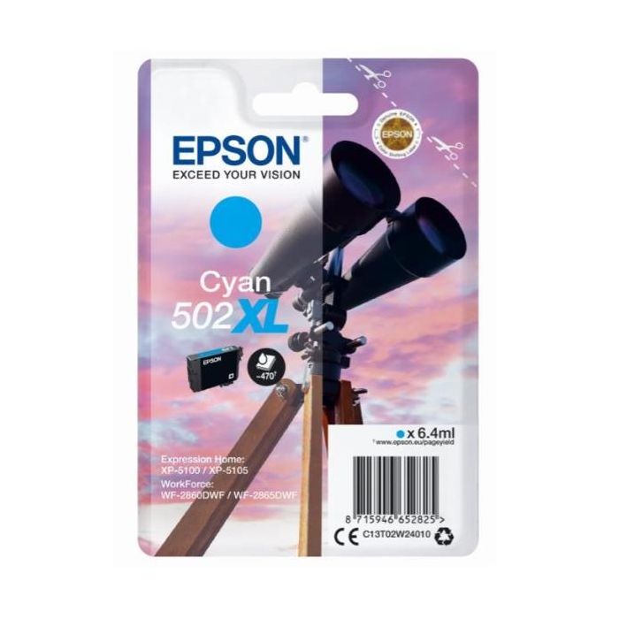 EPSON CARTUCCE INCHIOSTRO CIANO 502XL BINOCOLO main product photo