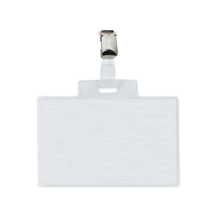Targa portabadge con clip Sei Rota PASS 4E - formato 11x7 cm 318214 6 -14 main product photo