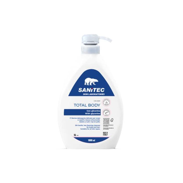 Total body Dermo-detergente delicato per corpo e capelli a bassa schiumosità Skin Lab Sanitec 1000 ml - 6030 main product photo