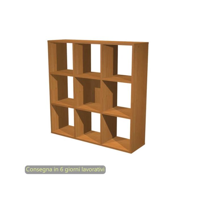 Libreria componibile Artexport Maxicolor - 9 caselle Noce chiaro 9MaxC-4 main product photo
