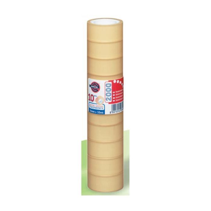 Nastro adesivo Eurocel Euro PP2000 conf. 10 pz - 19 mm x 10 m - 001092188 main product photo