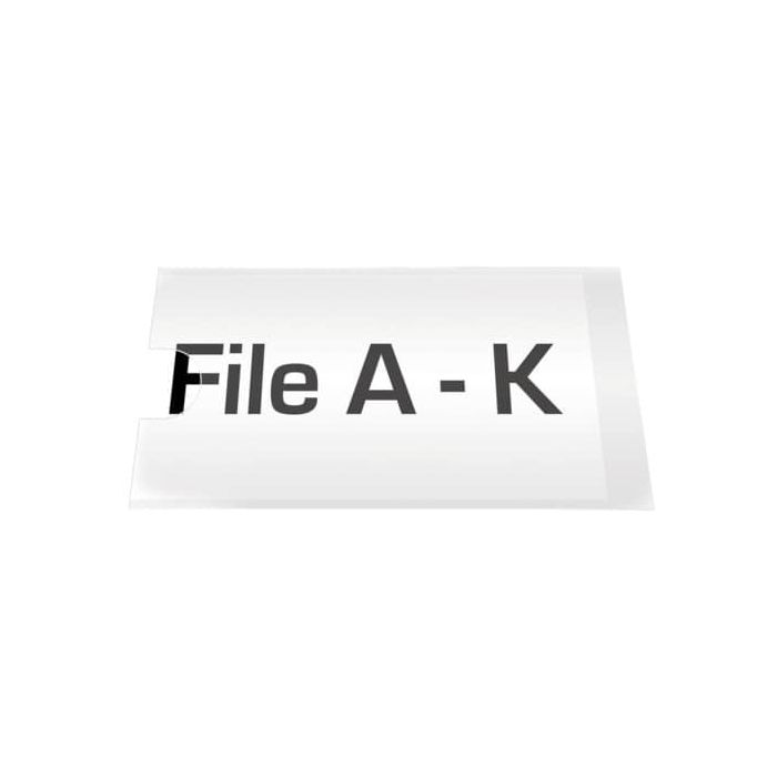 Etichette adesive permanenti Q-Connect 19x75 mm trasparenti conf. da 12 - KF27042 main product photo
