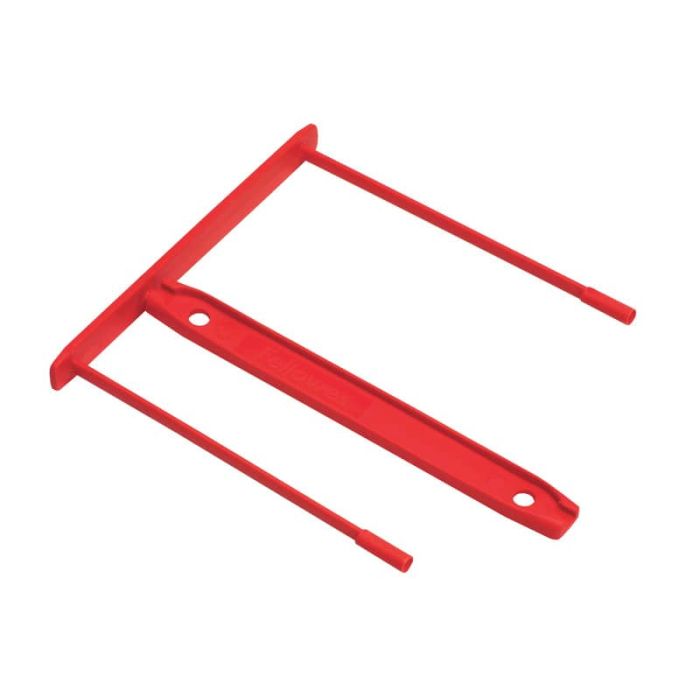 Fastener con clip di chiusura passo 80 mm - conf. 100 pezzi Fellowes rosso 0089602 main product photo