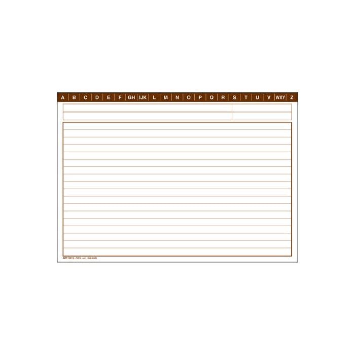 Schede rigate O.C.L. formato 21x14,8 cm - 0819 main product photo