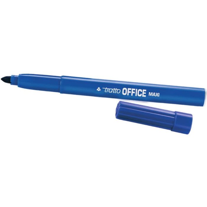 Marcatori punta in fibra TRATTO Office punta conica 2 mm blu Conf. 12 pezzi - 731601 main product photo