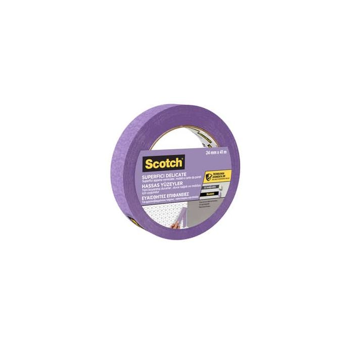 Nastro di mascheratura per superfici delicate Scotch® 2080 24 mm x 41 m viola - 2080IGT24 main product photo