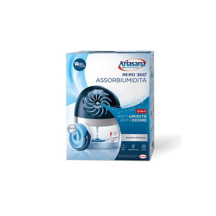 Assorbiumidità Ariasana Kit Aero 360° - ricaricabile Blu 1680706 main product photo