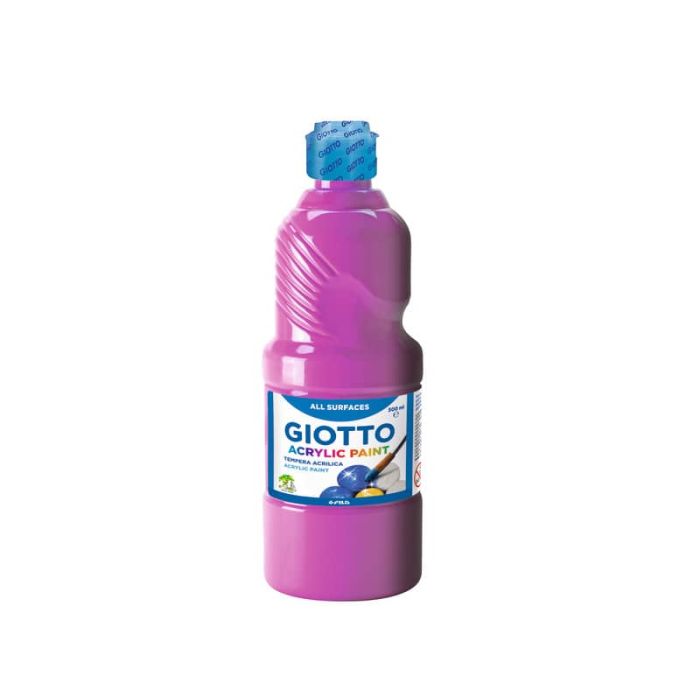 Tempera a base acrilica GIOTTO Acrylic Paint flacone 500 ml magenta 53371000 main product photo