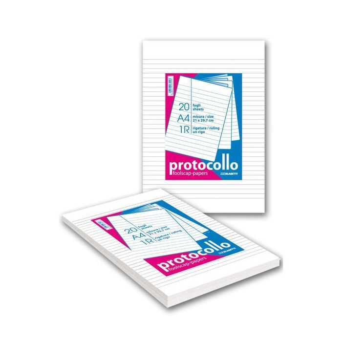 Fogli protocollo A4 Blasetti - 20 ff - 60 g/m2 - 0C 1296 main product photo