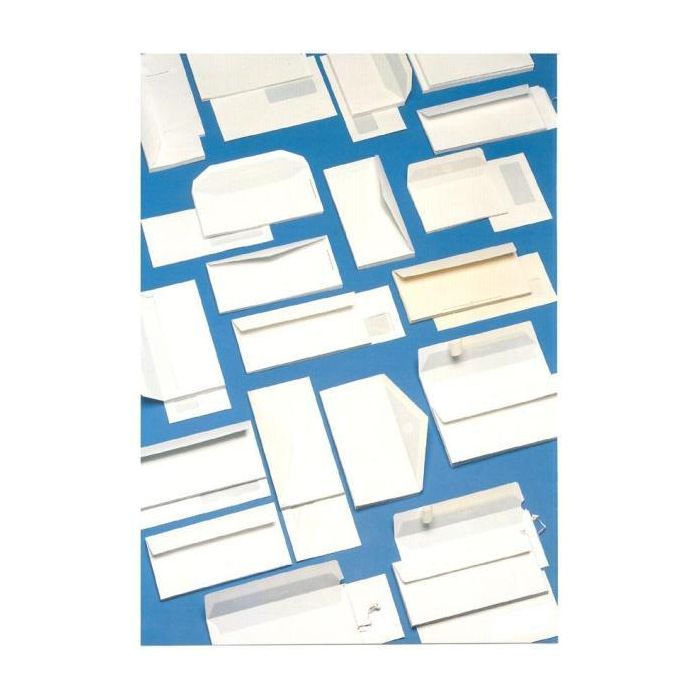 500 Buste Bianche 110X230Mm 90Gr C/Finestra Superstrip Blasetti main product photo