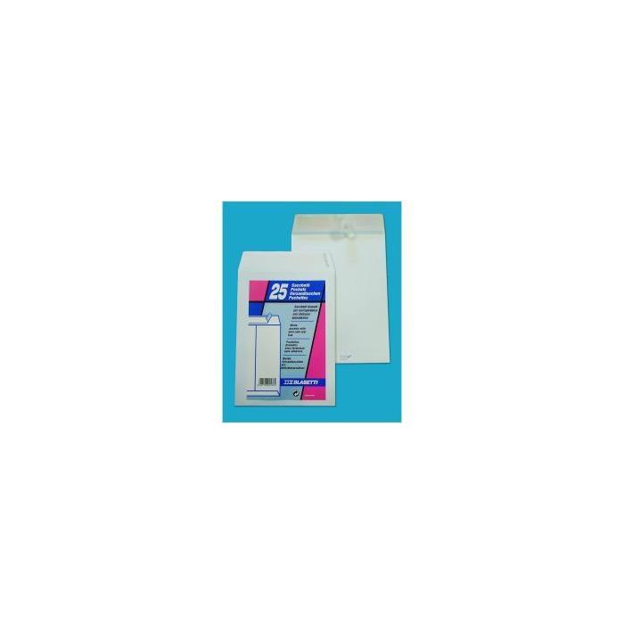 100 Buste A Sacco Bianche 230X330Mm 80Gr C/Strip Blasetti main product photo