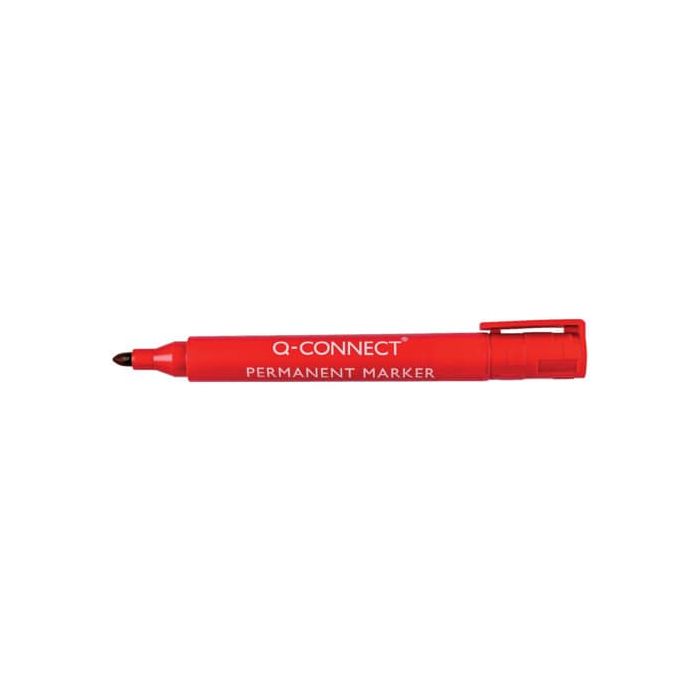 Marcatore permanente Q-Connect punta tonda 2-3 mm rosso KF26047 main product photo