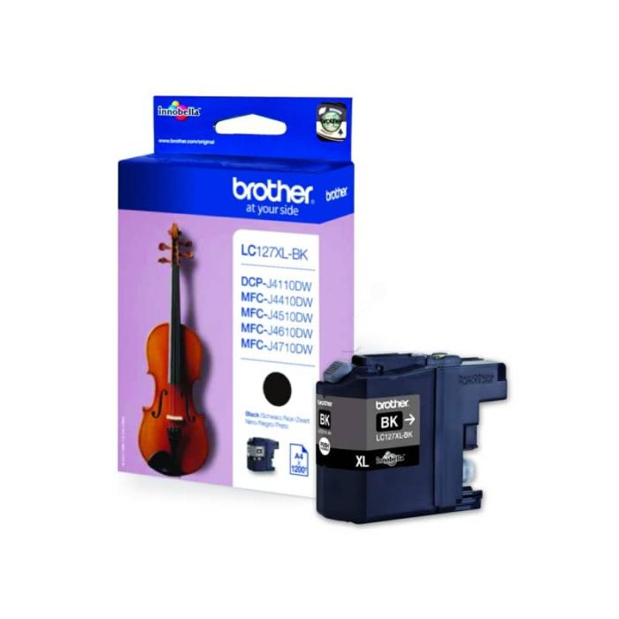 Cartuccia inkjet alta resa LC-127 Brother nero LC-127XLBK main product photo
