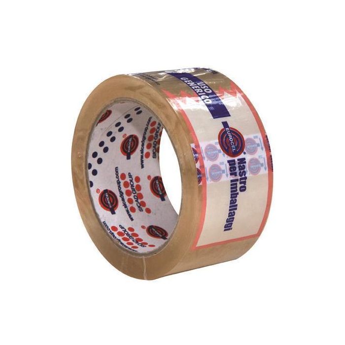 Eurocel Cfz 6 Nastri Imballo 50mm x 66mt Pp31 Trasparente main product photo