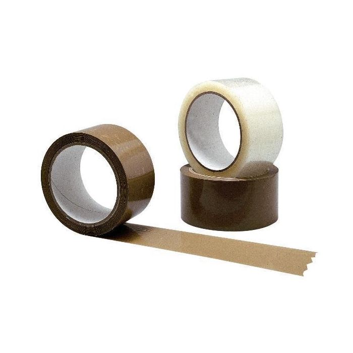 Nastro adesivo per pacchi silenzioso 50mmx66m 28 my conf.6pz avana 1120A main product photo