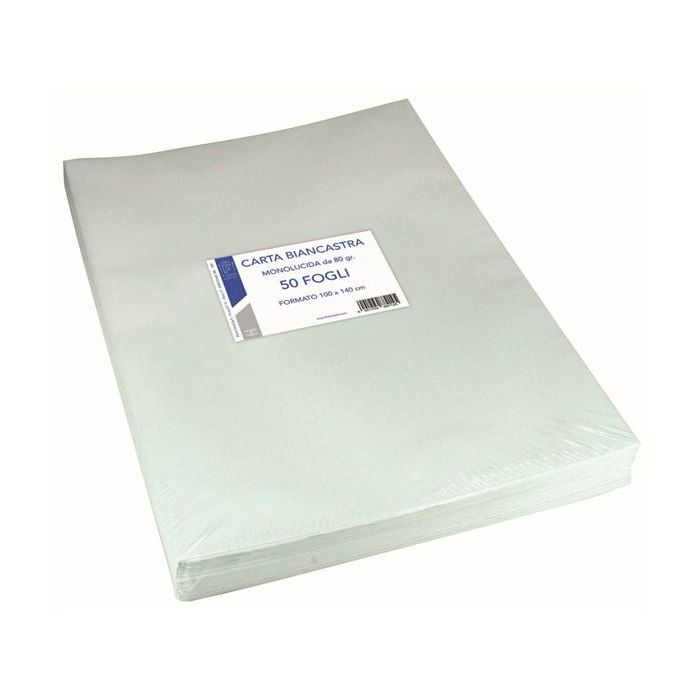 Carta da pacco Florio Carta ripiegata 100x140 cm - bianco - conf. 50 pz - 2145 main product photo