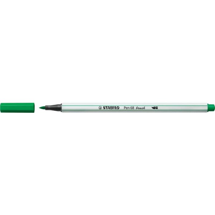 Pennarello Stabilo Pen 68 brush - punta a pennello - M 1 mm verde smeraldo 568/36 main product photo