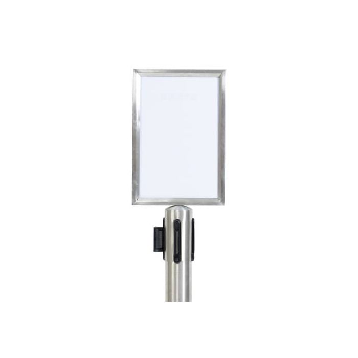 Display informativo Securit in acciaio avvitabile su colonna Classic A4 cromato RS-SIGN-A4-PS main product photo